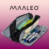Estuche Escolar Triple Compartimento Negro Maaleo - imagen 2