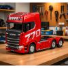 Scania Huina 1501 Remote Controlled Truck, Red, 1:18