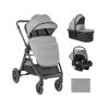 Carrito de bebé 3en1 Kikkaboo Ava Gris - Comodidad y Estilo
