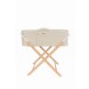 Moisés Boho My Sweet Baby con soporte - Hecho a mano en crema