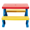 Conjunto de Mesa y Bancos Azul para Jardín