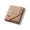 Manta de Algodón Babyono con Forro de Franela Beige Oscuro