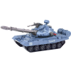 Tanque militar de juguete desmontable azul con orugas negras
