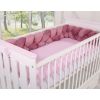 Protector de Cuna trenzado My Sweet Baby Knot Bumper Minky Rosa - imagen 3
