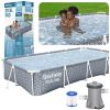 Piscina Estructural Rectangular con Bomba Bestway