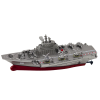 Barco de Control Remoto Militar Plateado 15cm