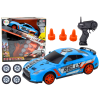 Coche Deportivo Control Remoto R/C 1:24 Azul con Ruedas Intercambiables