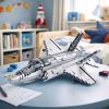 Avión de combate F-35 Lightning II con bloques de construcción