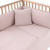 Cambrass Unic rosa colcha, detalle piqué de algodón y plumeti orgánico