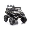 Coche eléctrico infantil Mercedes Unimog S camuflaje militar LEAN CARS vista lateral