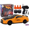Coche Deportivo Teledirigido R/C 1:24 Amarillo con Ruedas Intercambiables