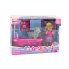 Set de Muñeca Mini con Bañera y Perro Blanco