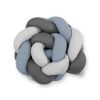 Knot Bumper My Sweet Baby - Protector de Cuna Pastel Azul y Gris