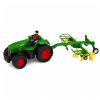 Tractor de juguete en color verde y negro, escala 1:24