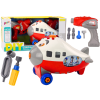 Avión de Cartón con Alas Giratorias DIY Rojo