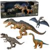 Set de dinosaurios Lean Toys con figuras realistas y sonidos.