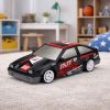 Coche de Control Remoto RC Coupe Drift Negro 1:24