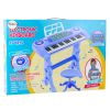 Piano Electrónico para Niños con Micrófono Azul de 37 Teclas