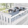 Knot Bumper My Sweet Baby - Protector de Cuna Pastel Azul y Gris