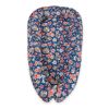 Baby Nest Double-sided Premium Cocoon For Infants Bobono- Fox Family On Blue