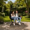 Sillón Colgante Doble de Ratán para Jardín con Cojines Lean - imagen 3