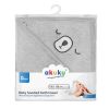 Toalla de baño con capucha gris Akuku para bebé - imagen 3