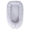 Baby Nest Double-sided Premium Cocoon For Infants Bobono- Grey Rosette /grey