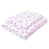 Juego de Ropa de Cuna My Sweet Baby - 2 Piezas Nubes Gris/Rosa