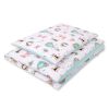 Juego de Cama para Bebé My Sweet Baby 2 piezas Zorros Beige/Menta