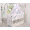 Protector de Cuna Knot Bumper XXL My Sweet Baby en blanco, rosa y menta - imagen 3