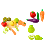 Juego de frutas y verduras de madera con imán Lean toys para jugar a cocinar