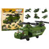 Set de bloques de construcción helicóptero militar Lean Toys, vista de la caja