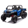 XB-1038A Lean Cars azul, detalle 6 ruedas EVA y asiento ecopiel