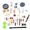 Set de Camping de Madera con Accesorios y Fogata - 45 Piezas