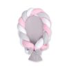 Nido Trenzado 2 en 1 My Sweet Baby - Blanco, Gris y Rosa