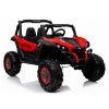 Jeep eléctrico infantil XMX Lean Cars rojo con mando remoto, vista frontal