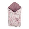 Arrullo para Bebé Velvet Bloom Rosa 75x75 – Manta Envolvente Reversible