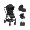 Carrito de bebé 3en1 Mia Negro Kikkaboo