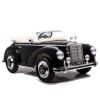 Coche eléctrico infantil Mercedes-Benz 300S negro LS-618 LEAN CARS vista frontal