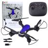 Drone Falcon con luces LED y control remoto en vuelo.