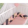 Protector de Cuna Trenzado My Sweet Baby - Beige y Rosa Pastel - imagen 2