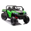 Vehículo eléctrico infantil 6 ruedas 4x4 XB-1038A Lean Cars verde, vista frontal