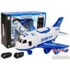 Avión de transporte policial con luces y sonidos de Lean toys