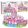 Bloques magnéticos de Lean Toys en forma de castillo