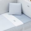 Jgo 2 Pcs.colcha I-v. Cuna 70 Vichy10 Celeste 70x140x3 Cm - Cambrass - imagen 2