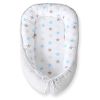 Baby Nest Double-sided Premium Cocoon For Infants Bobono- Stars Blue-grey/grey