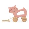 Arrastre de madera Mrs. Cat Trixie - Juguete para bebés