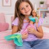 Muñeca sirena de 30 cm con cabello rubio que encanta a los niños.