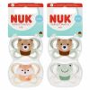 Chupete de Silicona NUK AIR 0-6 meses - Diseño Oso y Rana