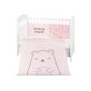 Juego de cama Kikkaboo 2 piezas Bear with me Rosa para bebé